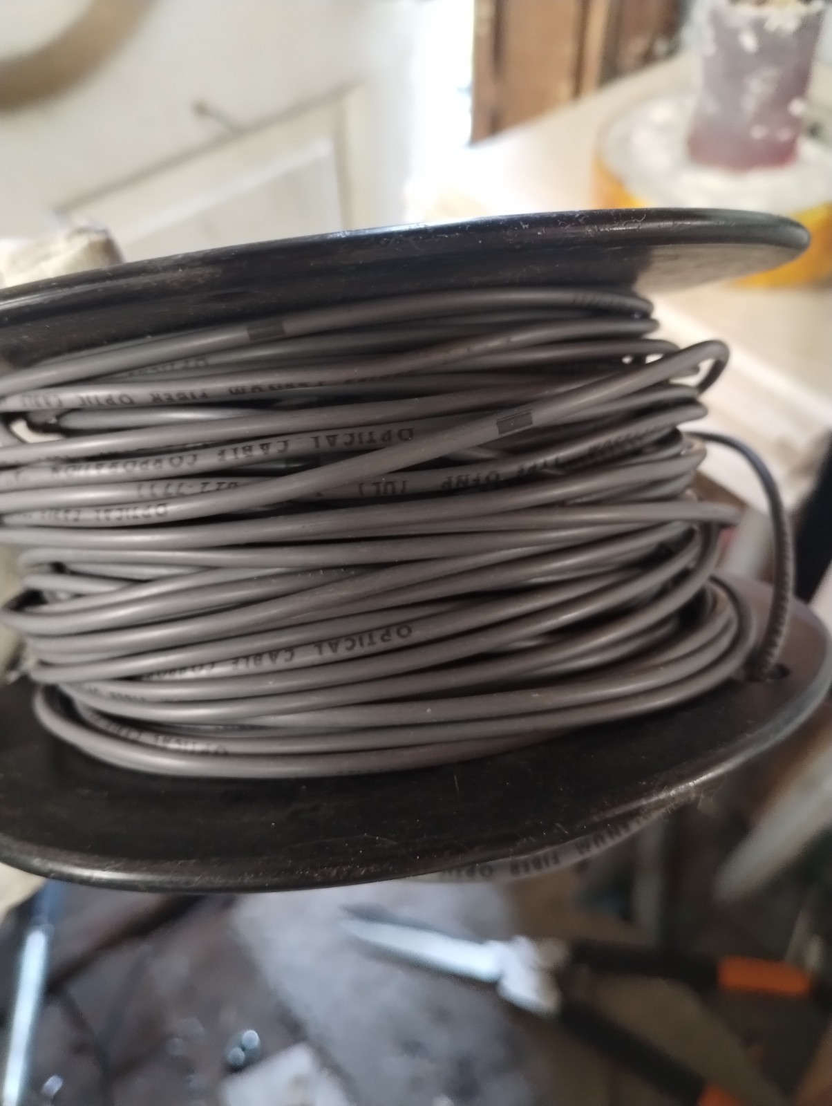 ​201ft OM1 62.5/125 Multimode Fiber Optic Cable OFNP Plenum Surplus