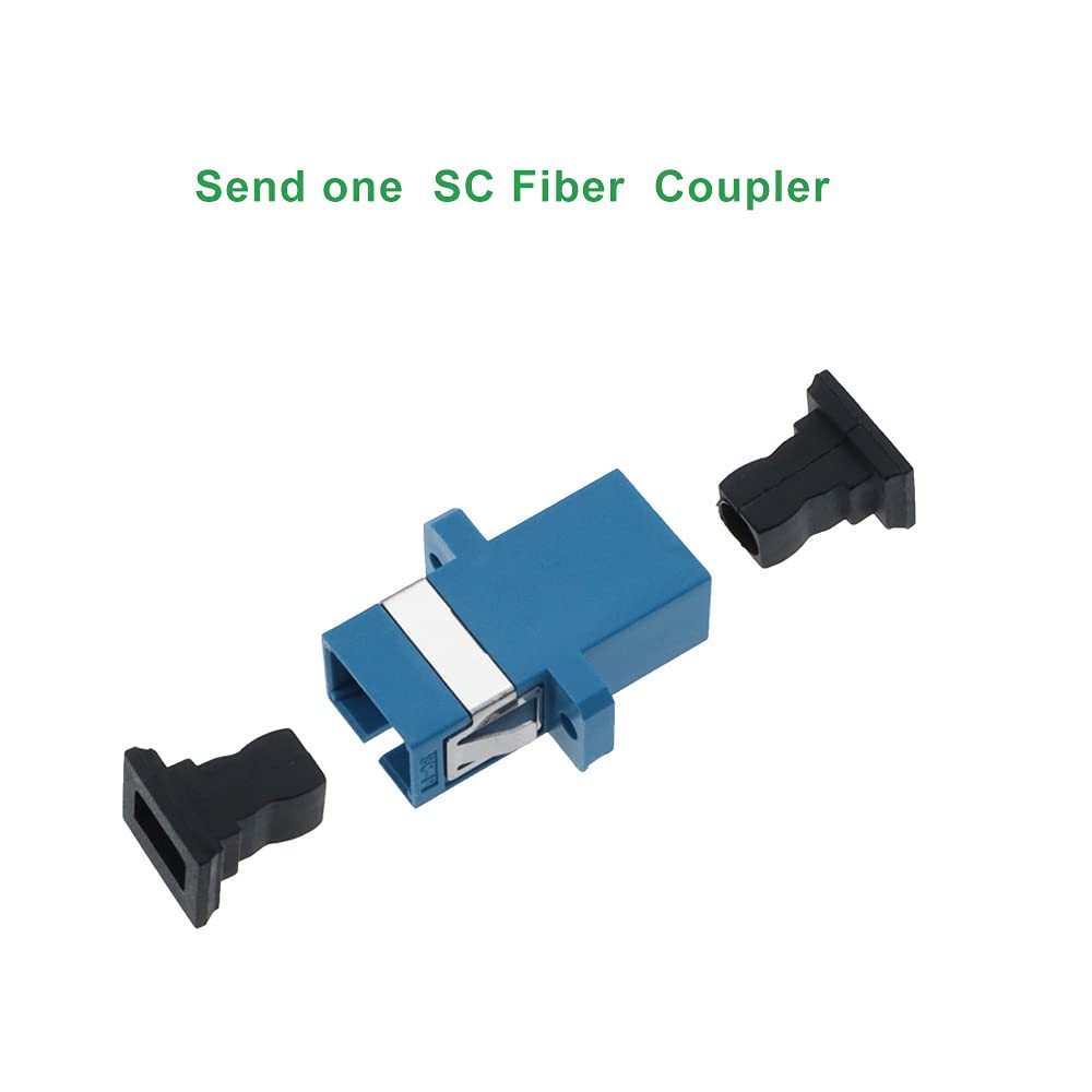 2-Pack 2m Fiber Patch Cable, Simplex, SC/UPC to SC/UPC, 9/125um, OS2, LSZH
