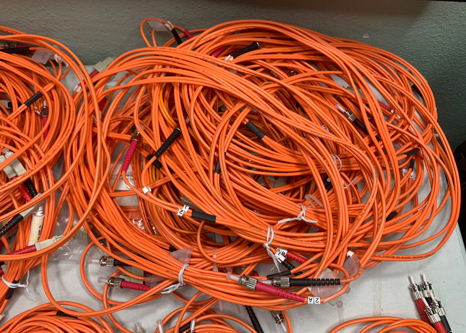 Lot of 40 Fiber Optic Patch Cable Orange LC FC ST SC MTRJ 1m 2m 5m 10m Mixed Lot