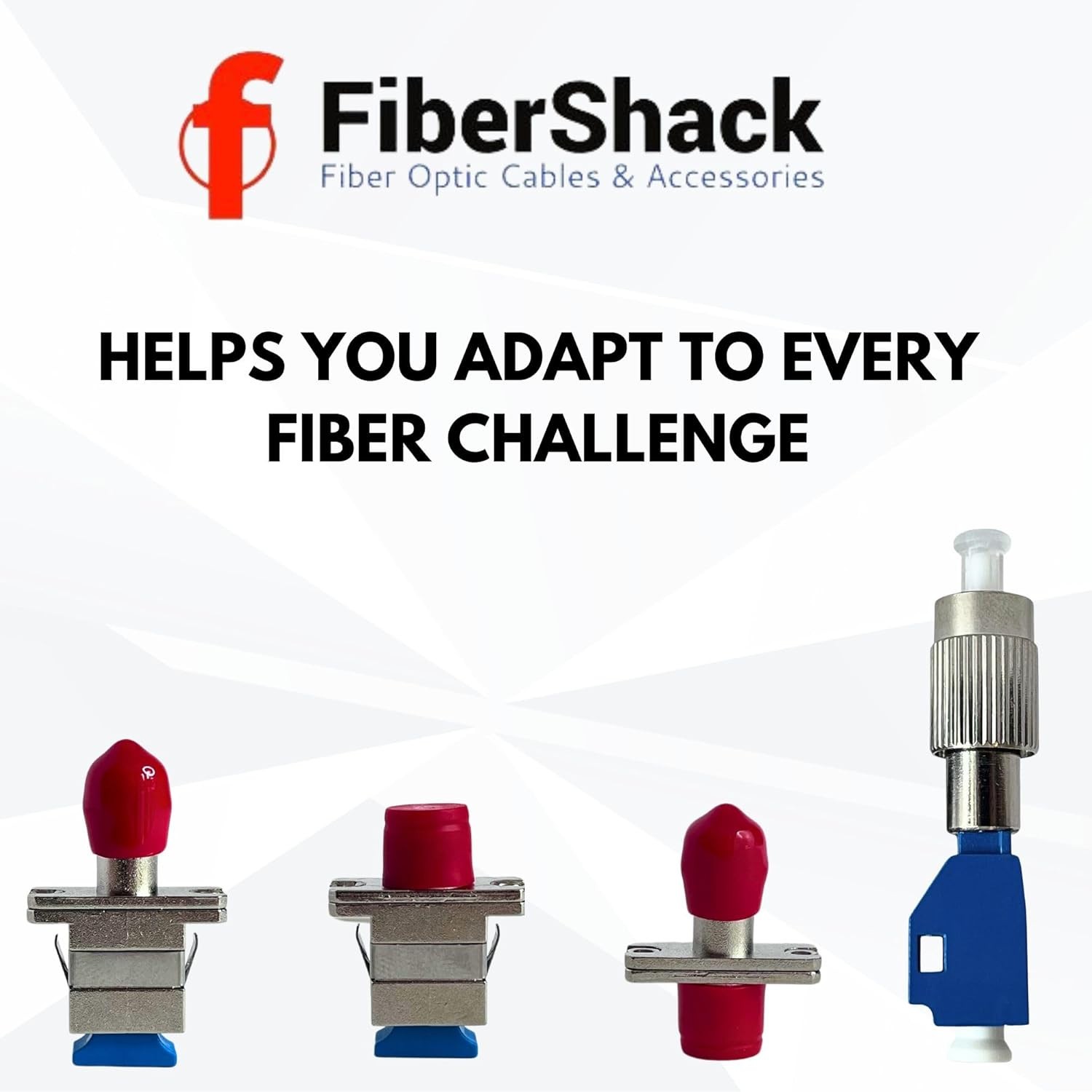 FiberShack Fiber Optic Adapter Kit – 20 x 4 Essential Fiber Optic Adapters