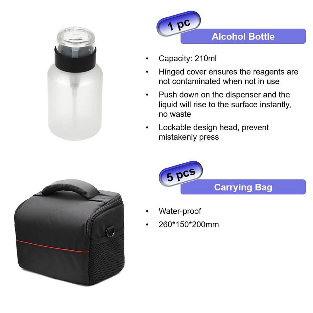 Fiber Optic Cleaning Kit Fiber Optic Ftth Cleaner Tools With 1.25mm / 2.5mm Fibe
