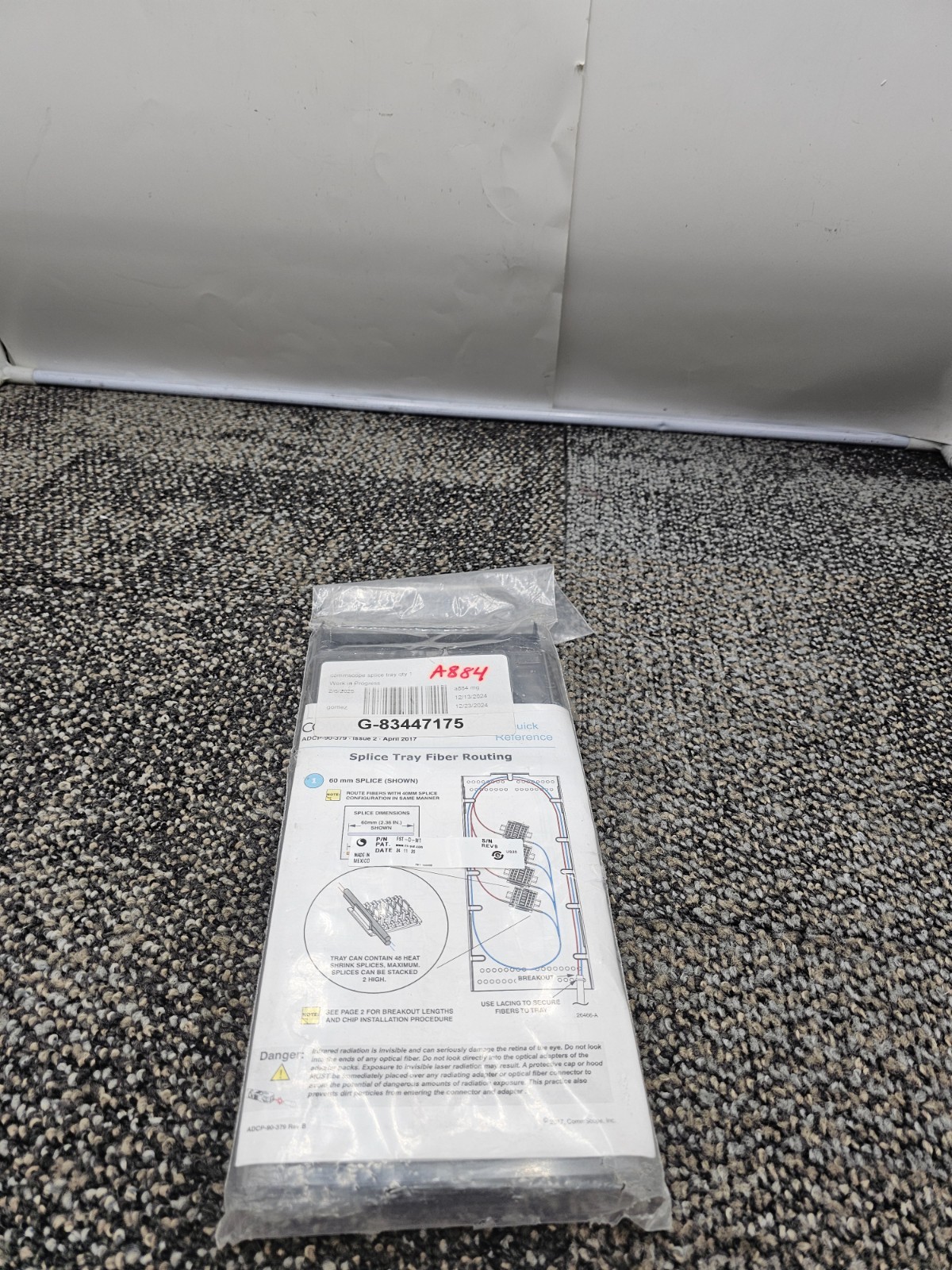 COMMSCOPE FST-D-MT FST Fiber Optic Splice Tray, 144 Splice Capacity