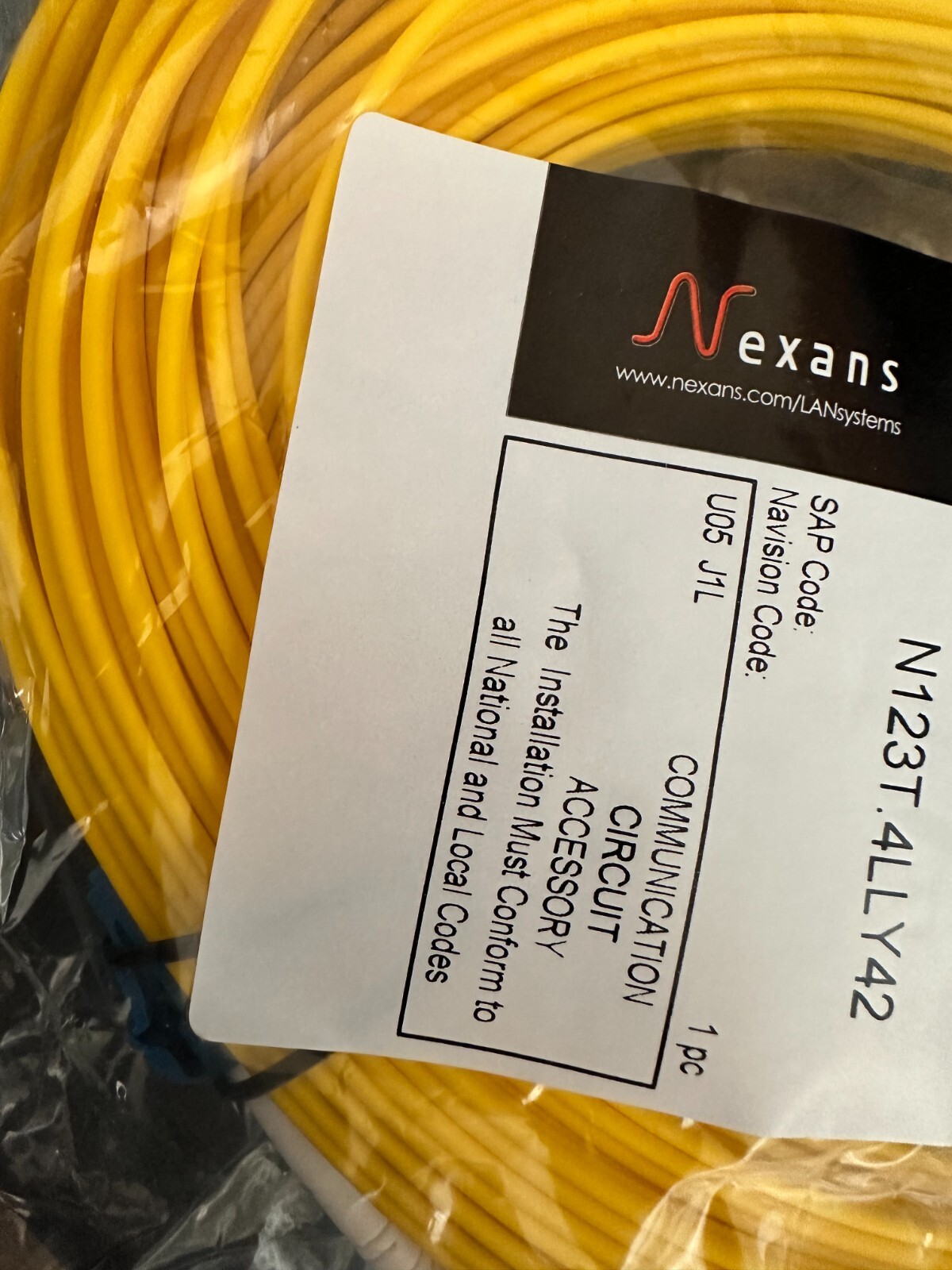 3-42m LC to LC Duplex Single Mode 9/125 Fiber Optic Optical Patch Cable