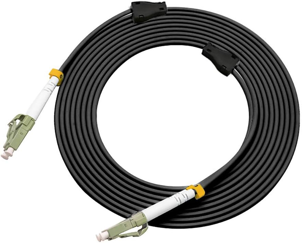 75M LC to LC 10G OM3 Outdoor Armored Duplex Fiber Optic Cable Jumper