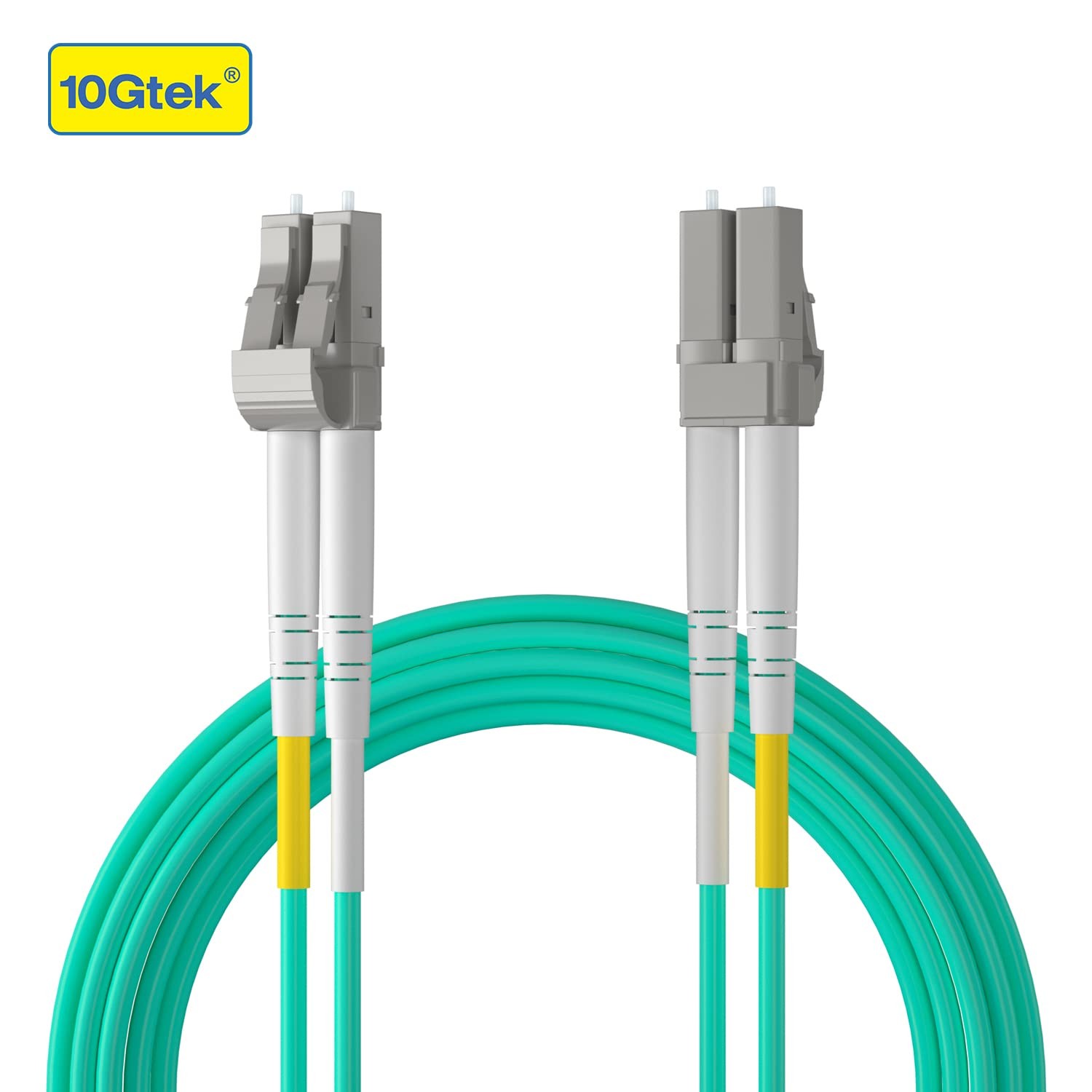 Fiber Patch Cable – LC to LC OM3 10Gb/Gigabit Multi-Mode Jumper Duplex 50/125…