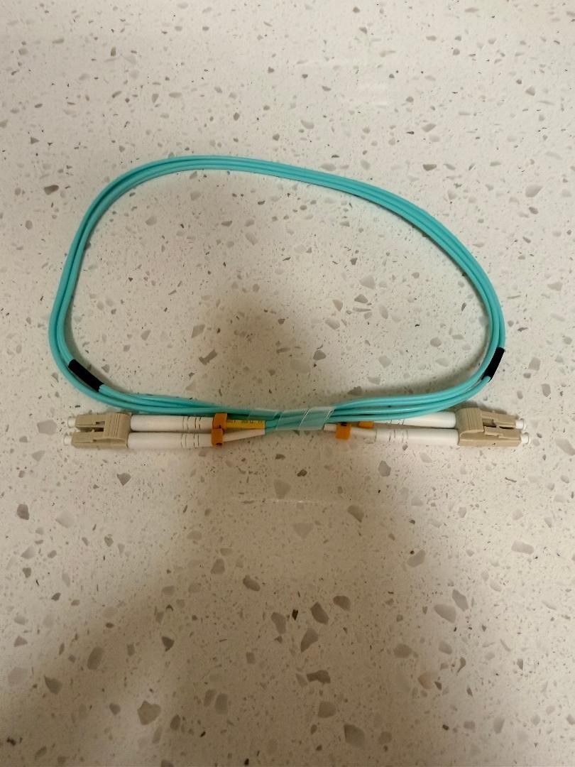 Customized OM4 Multimode fiber optic cable LC/PC-LC/PC,MM 50/125, DX, 1M (3ft)