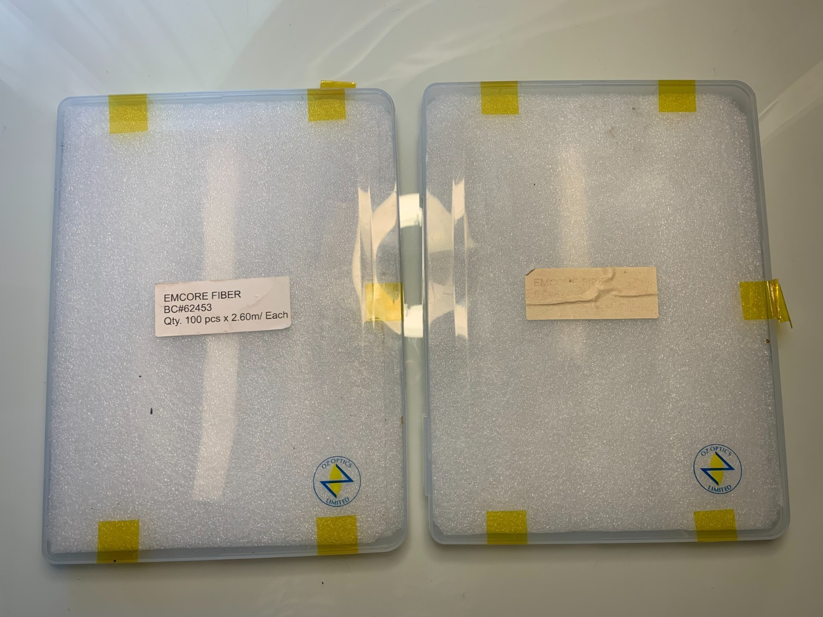 EMCORE Optical Fiber BC#62453 – Bulk Lot 2.6m Lengths – Quantity Unknown – No Co