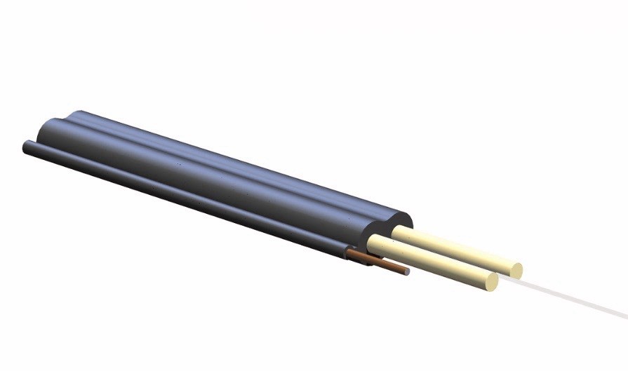 Corning Fiber Optic Cable Spool, Underground, Toning Conductor, 5000 ft