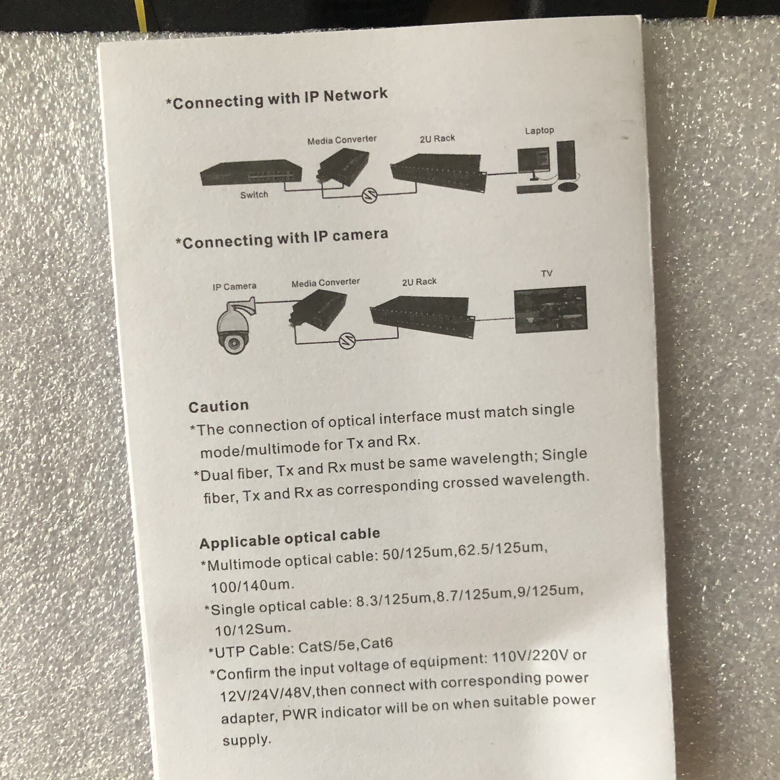 Fiber Ethernet Media Converter