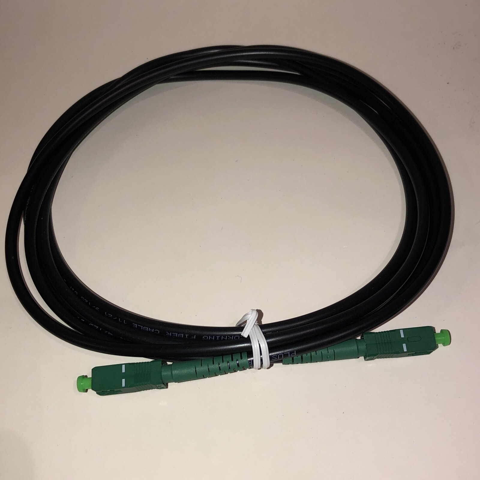 (10) EZ-Bend Fiber Jumper, SCA/SCA SM 1F I/O RISER 4.8 MM BLK 10FT. GF-30001261