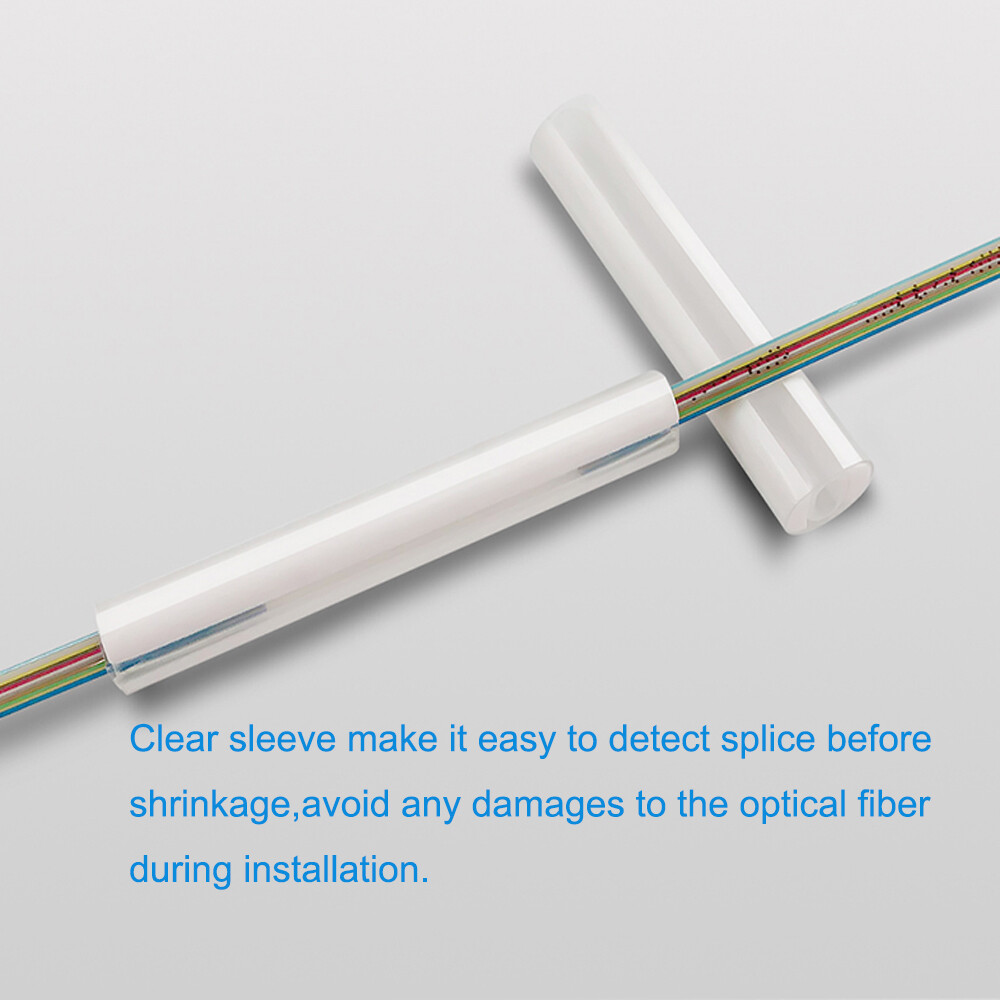1000pcs Ribbon Mass Fiber optic Fusion Splice Protection Sleeves 40mm Premium