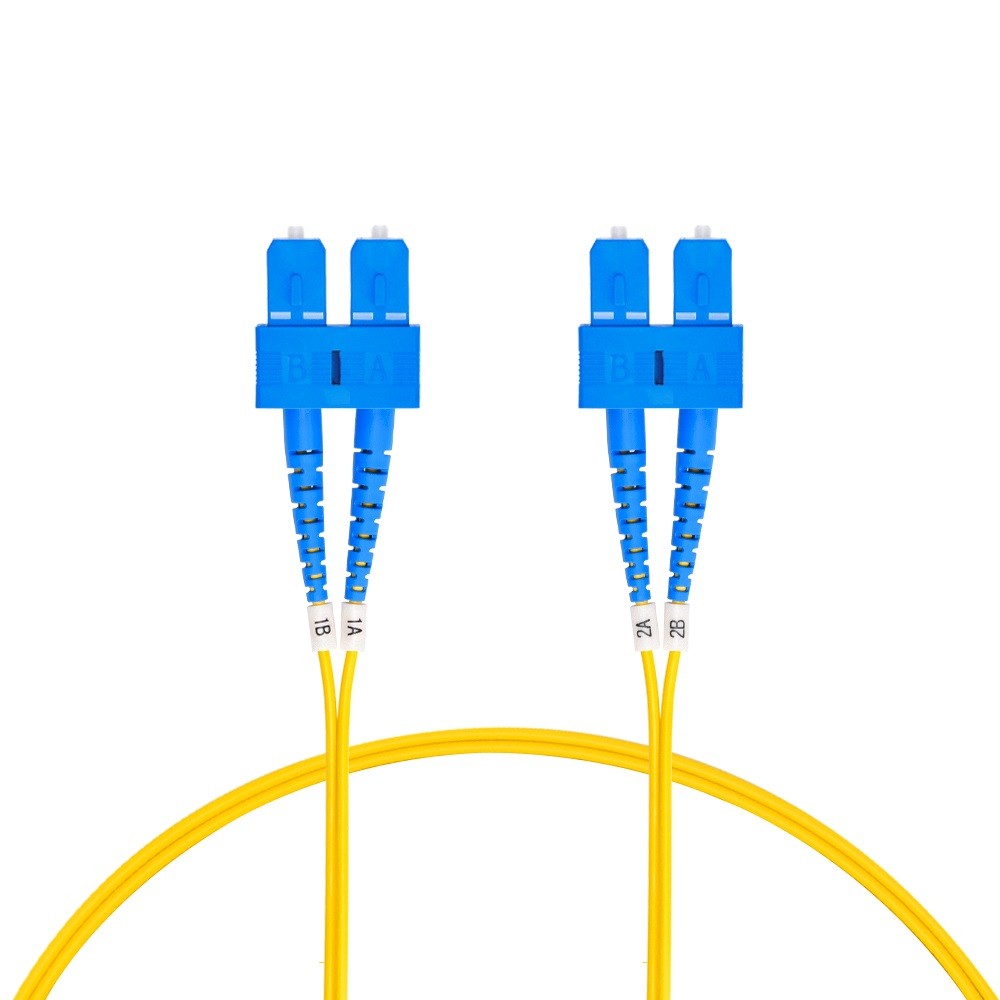 5 Pack of 7m SC/UPC-SC/UPC Singlemode Duplex OFNR 2.0mm Fiber Optic Patch Cable