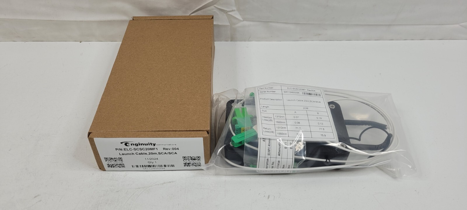 Enginuity Fiber Launch Cable 20m SCA/SCA ELC-SCSC20MF1