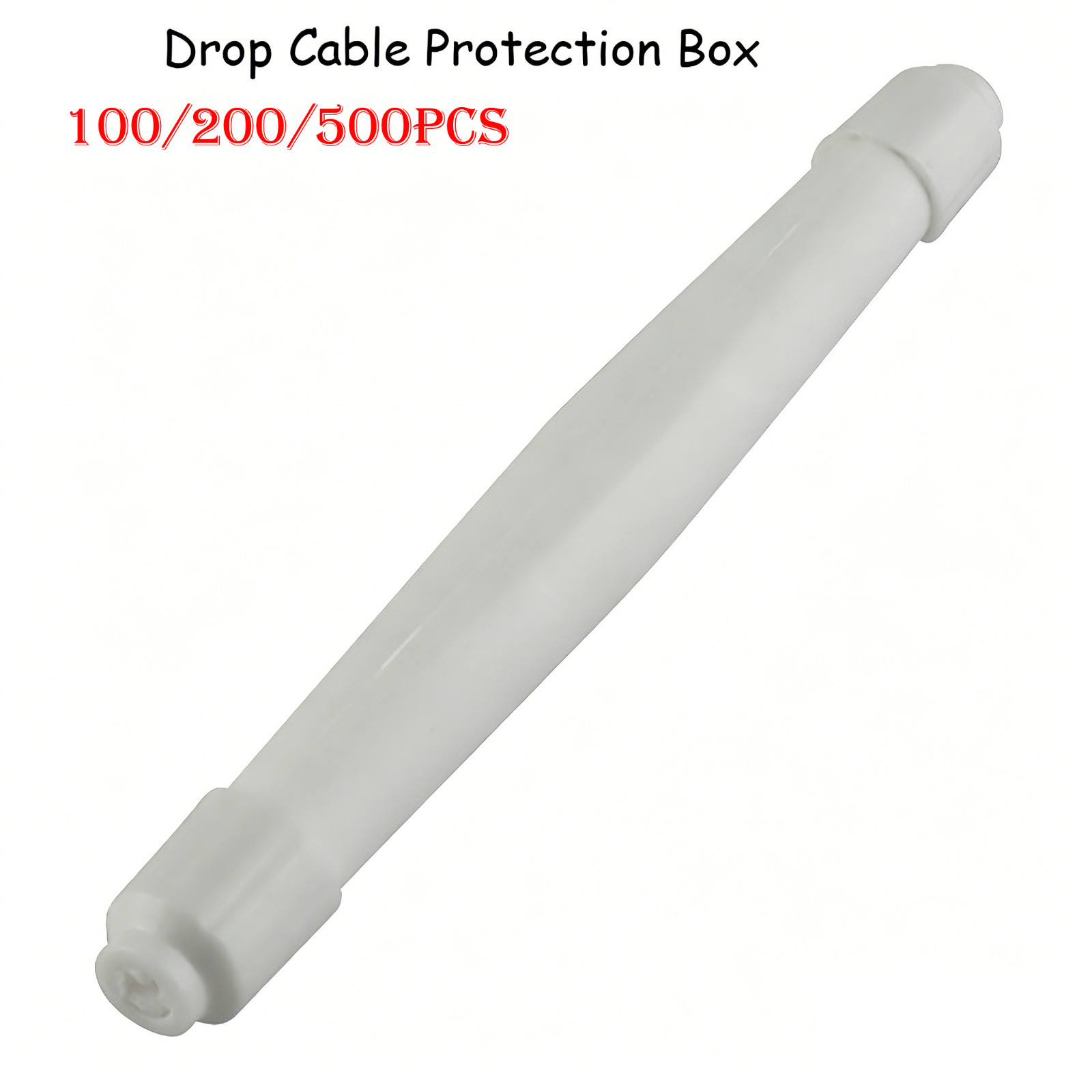 Round FTTH Drop Cable Protection Box Fiber Optic Splice Protective Enclosure