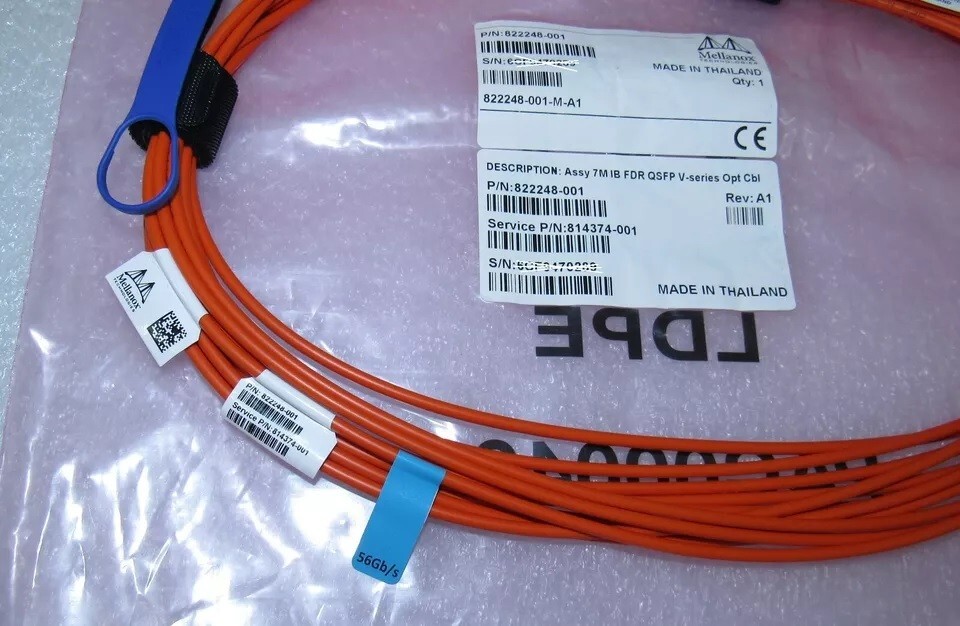 7 Meter 56G QSFP Cable AOC Active Optical Cable FDR Mellanox HP MC220731V-007