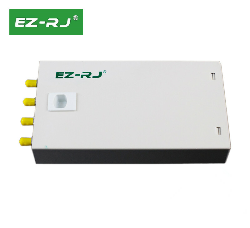 4-port ST fiber optic terminal box thickened 1.0MM full flange + pigtail