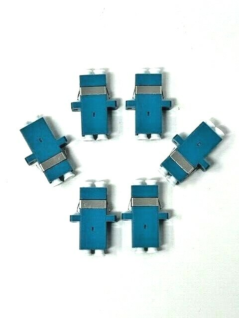 6-pk Duplex LC to LC Female Coupler Fiber Optic Adapter Single Mode Multimode