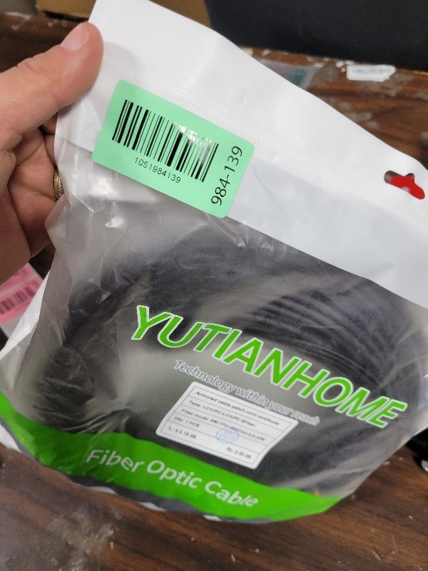 30 Meters 6 Core Industrial TPU LC to LC Outdoor Armored Fiber Optic Cable, OS2