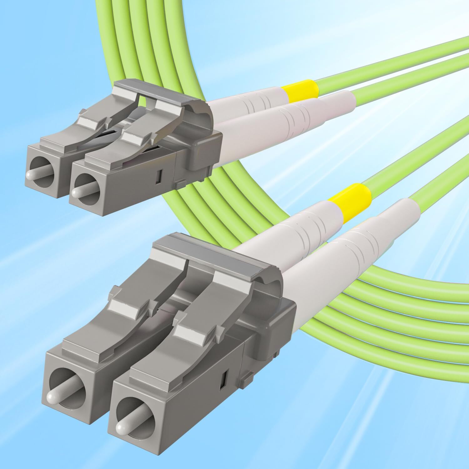 OM3 OM4 OM5 OS2 LC to LC Fiber Optic Patch Cable, Duplex LC MMF SMF Cable 1-40m