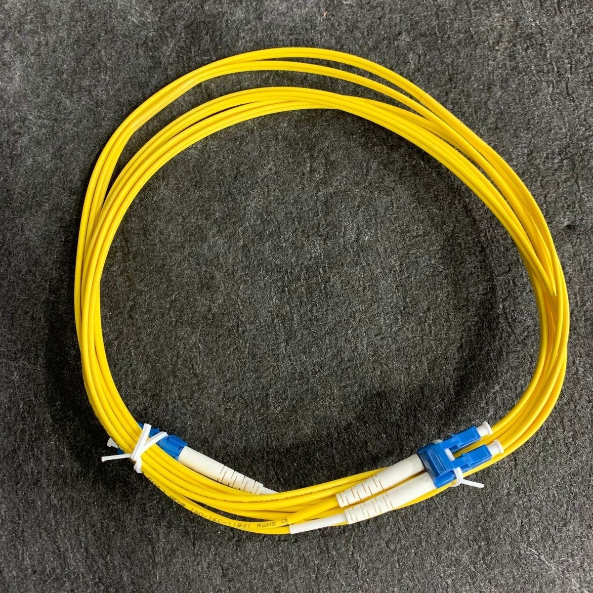 WIREWERKS Fiber Optic Patch Cord, Yellow TPC-EELCBLCB-003 Lot of 10