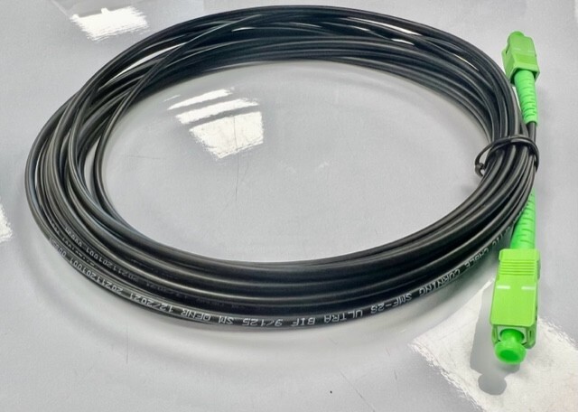 Micro-Armored SCAPC/SCAPC Fiber Jumper FTTH SMF Corning Glass Patch Cord 100 ft