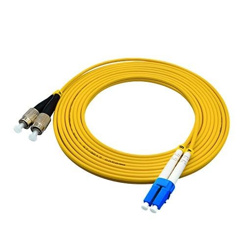 1Meter 3ft LC To FC Duplex 9/125 Single Mode Fiber Optic Cable Jumper Patch
