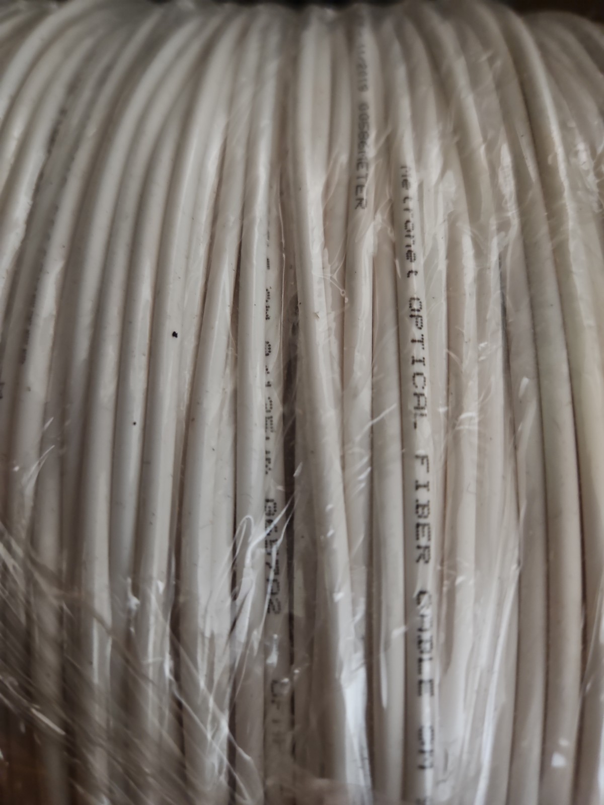 single mode fiber optic cable spool 3.0 612m White