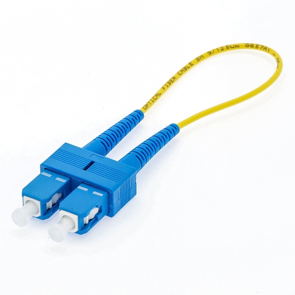 SC Single Mode Fiber Optic Optical Singlemode Loopback Tester Cable Cord
