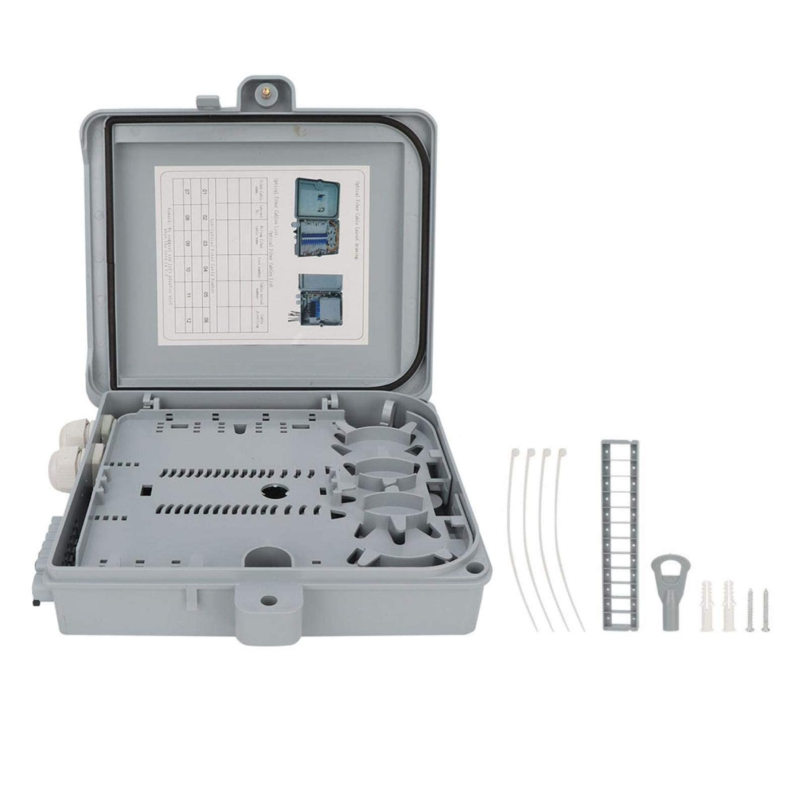 Fiber Optical Terminal Box IP65 12 Core FTTH Distribution Enclosure Box