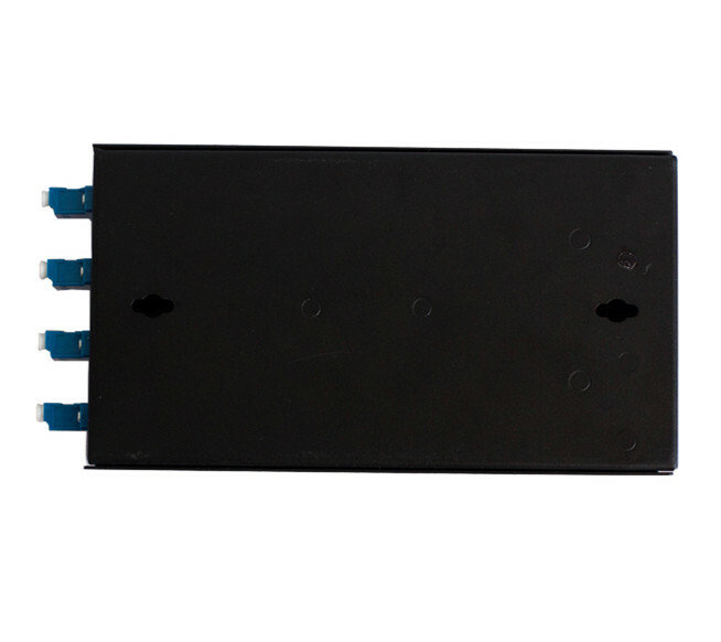 4-port LC fiber optic terminal box thickened 1.0MM including flange + pigtail