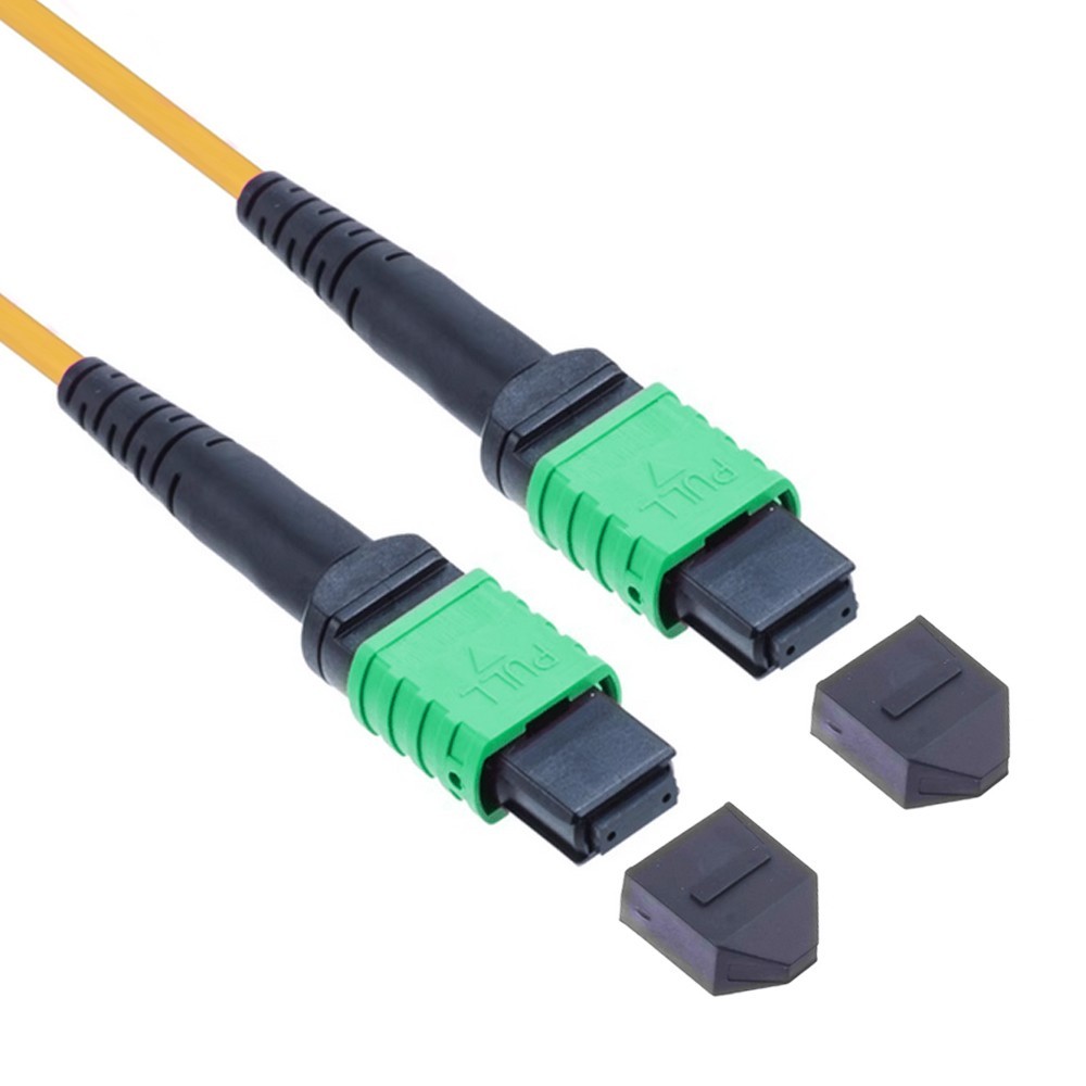 MPO to MPO APC Fiber Optic Patch Cord 8/12 Fibers Type B Female OS2 SM Cable