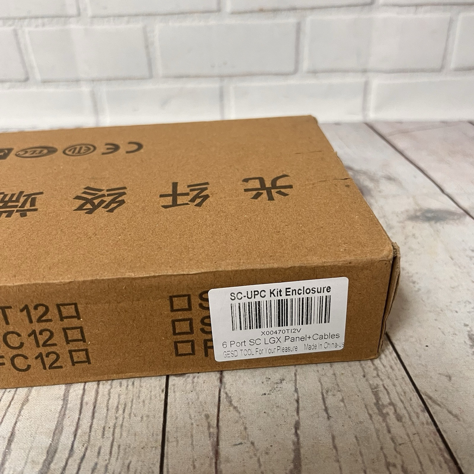 6 port sc singlemode fiber optic wall mount enclosure box splicing LGX Panel Cab