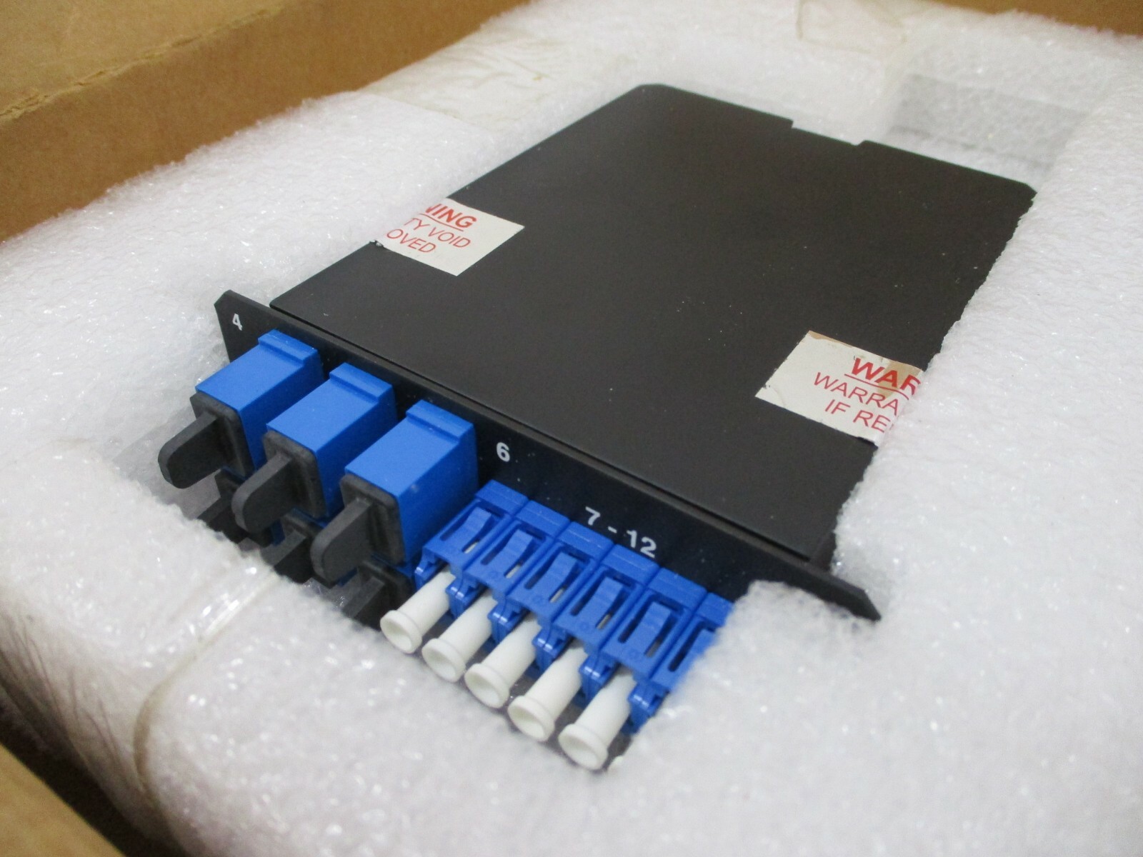 NEW Panduit FC9-12-3S-10S Fiber Optic Cassette 6-SC 6-LC Simplex Adapters