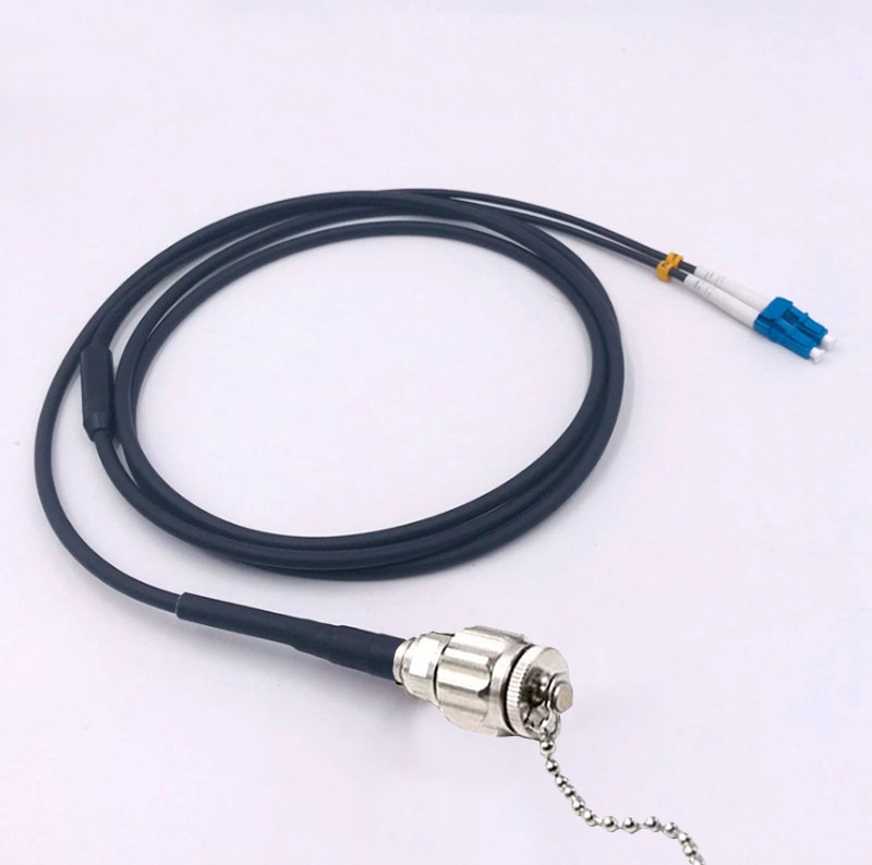 1m-50m Armored Fiber Jumper 2 cores ODC-LC SC FC ST TPU singlemode outdoor Cable