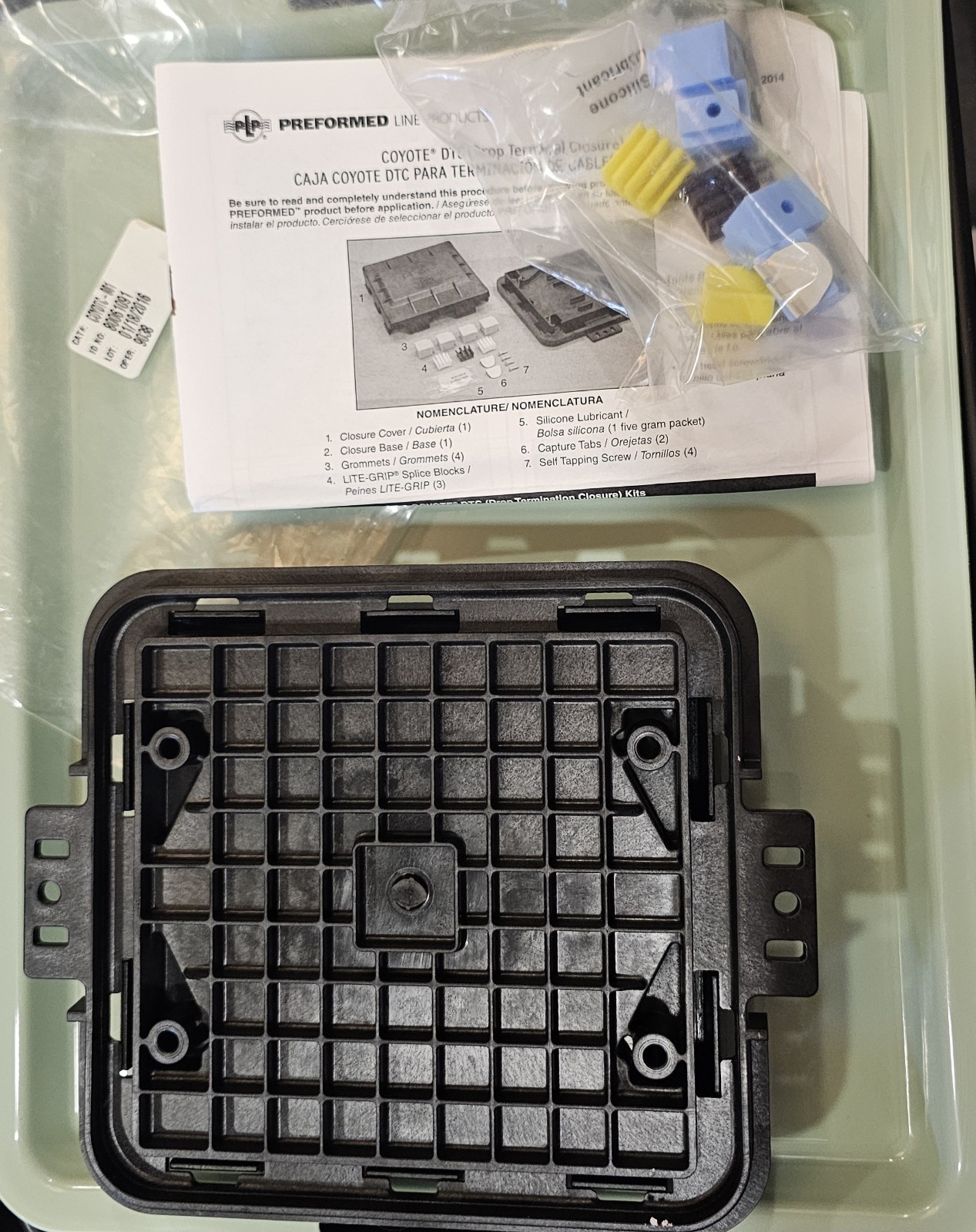 Fiber Optic Splice Closure Kit Coyote DTC (Model: 08948-1) NIB F/S