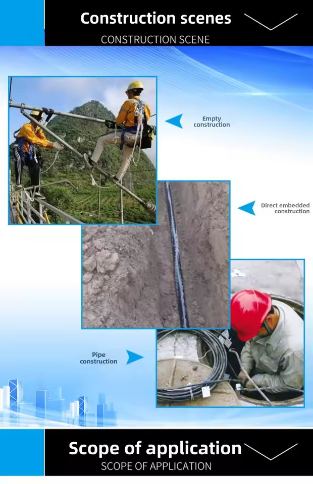 12 Strands 20M LC-LC Outdoor Armored Single-Mode Fiber Optic Cable -48390