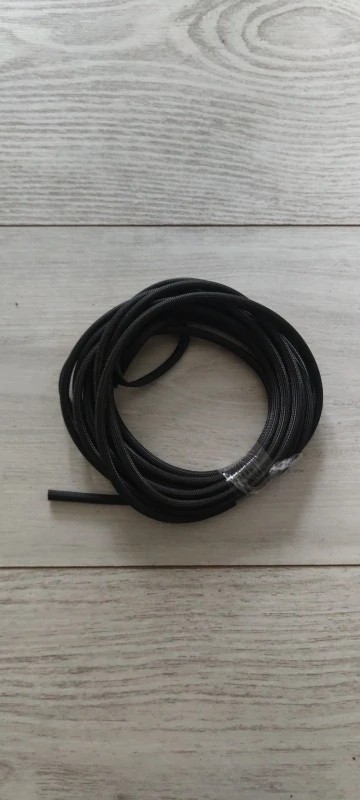 1M-5M Braided Fiberglass Sleeve High Temp Resistant Tube Chemical Glass Fiber