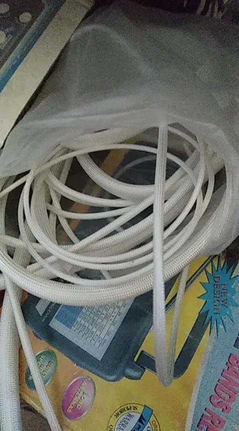 1M-5M Braided Fiberglass Sleeve High Temp Resistant Tube Chemical Glass Fiber