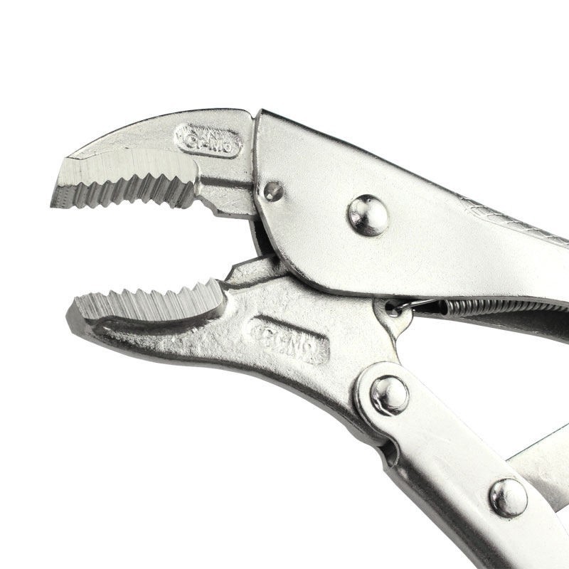 Locking Pliers Steel Round Nose Welding Tool Straight Jaw Lock Mole Pliers Vice