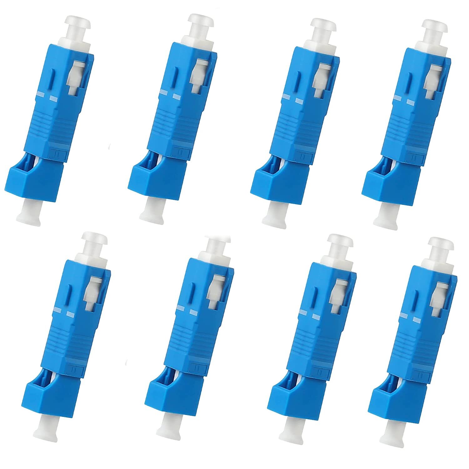 8-Pack Singlemode SC/UPC Male to LC/UPC Female Adapter Fiber Optic Connector …