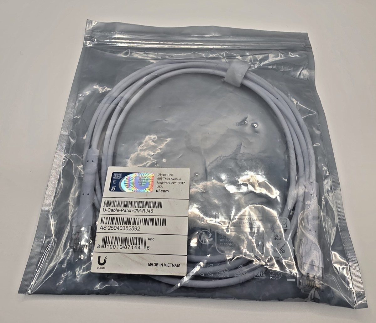 U-CABLE-PATCH-2M-RJ45 Ubiquiti U Cable Patch (2 Meter) NEW FREE SHIPPING