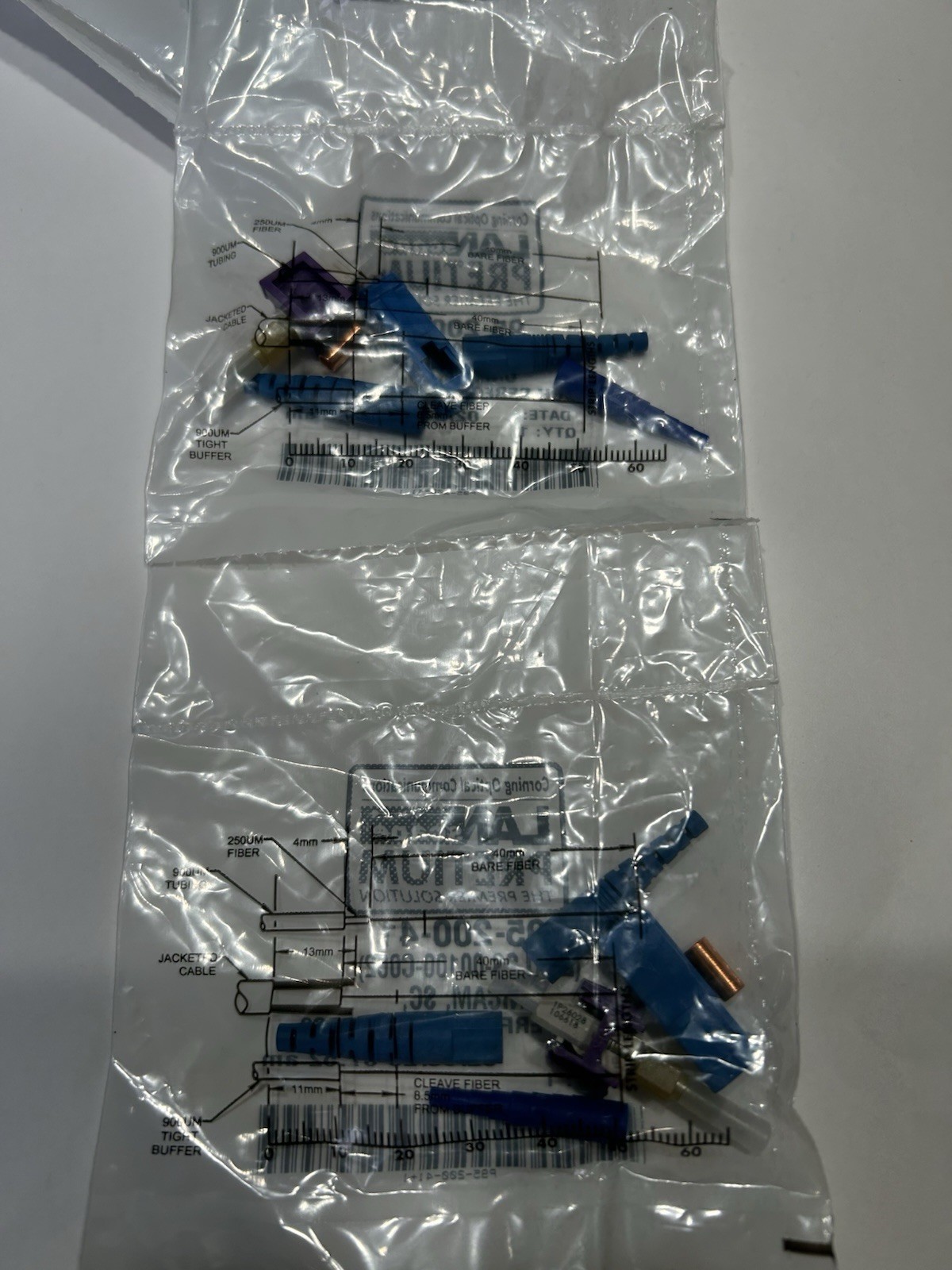 Fiber Lot Corning, commscope, unicams, patch cord, fanout kit, Allen tel,