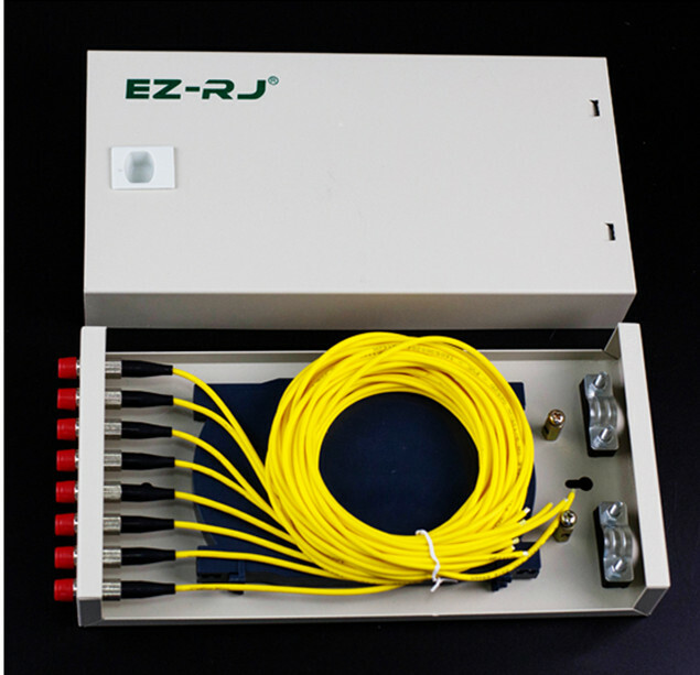 8-port FC fiber optic terminal box thickened 1.0MM full flange + pigtail box