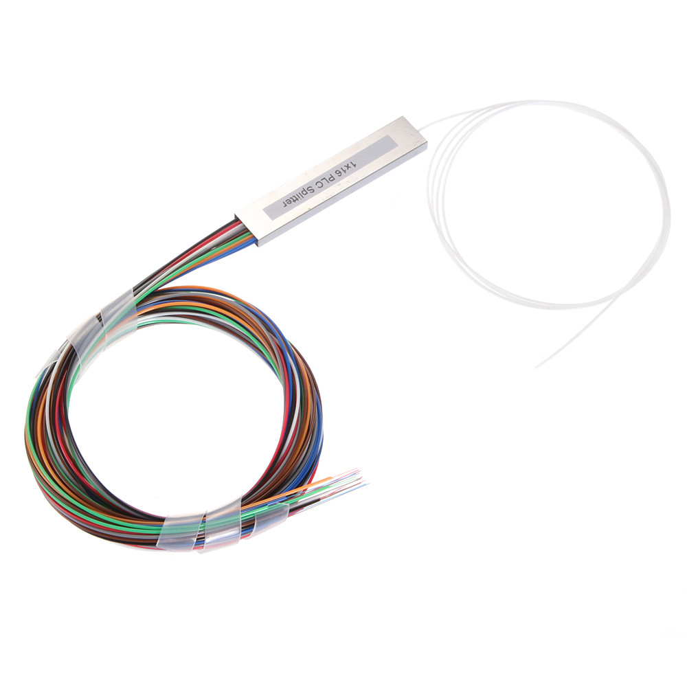 1×16 Single Mode Light Fiber Optic PLC Splitter 1M 1310nm 1550nm Cable