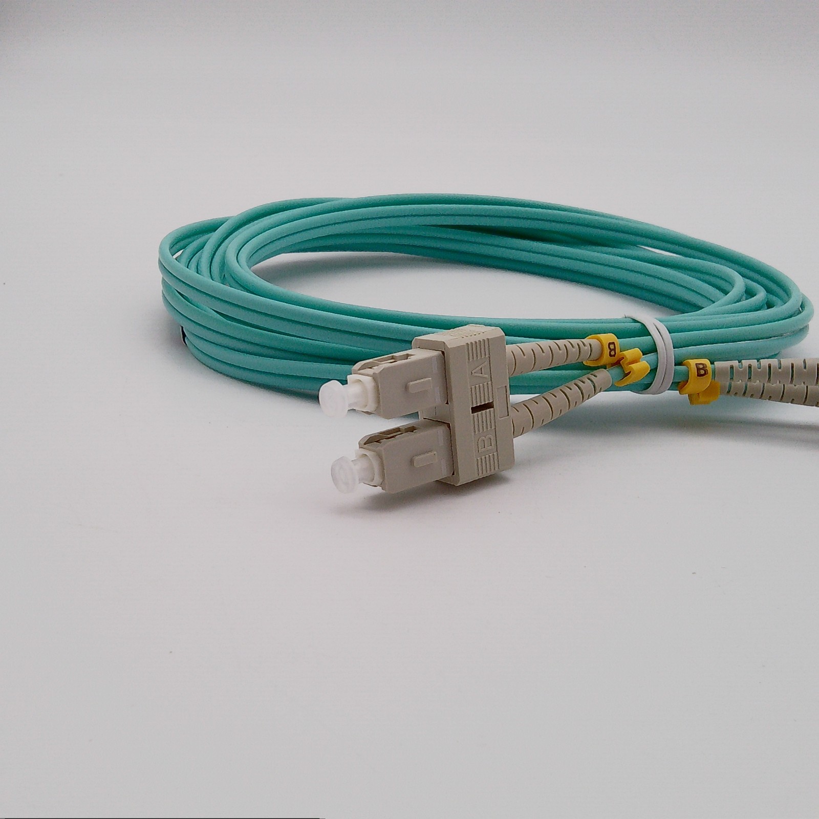 5 Pack 1M OM3 LC to LC Fiber Patch Cable 10/40Gb Duplex 50/125um Multimode