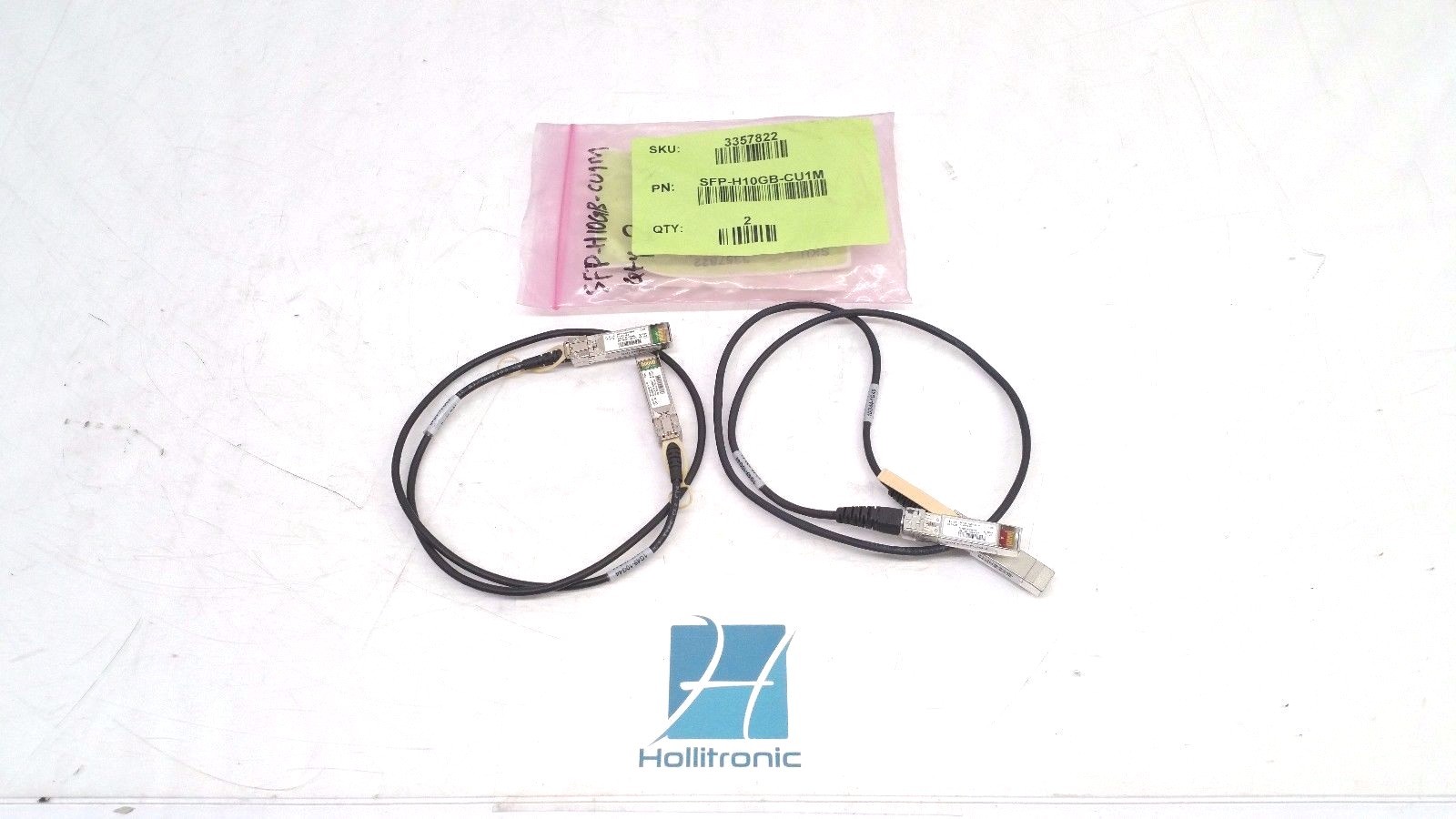 Cisco SFP-H10GB-CU1M 10GBASE-CU SFP+ Cable 1 Meter (Lot of 2)