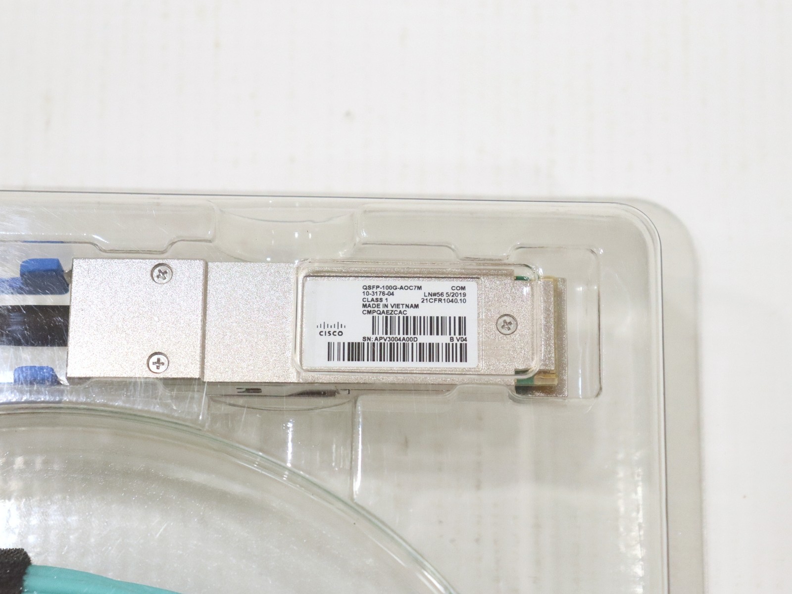 Cisco QSFP-100G-AOC7M 7m 100G QSFP28 MMF Active Optical Cable | 10-3176-04