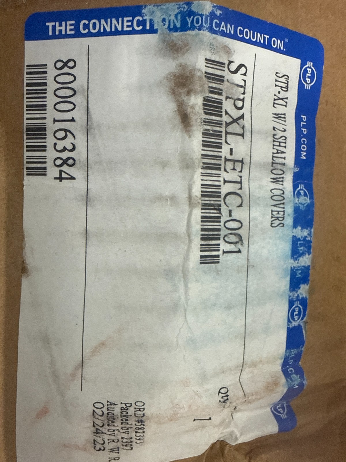 PLP COYOTE FIBER CABLE CLOSURE W/ 2 SHALLOW COVERS MODEL STPXL-ETC-001