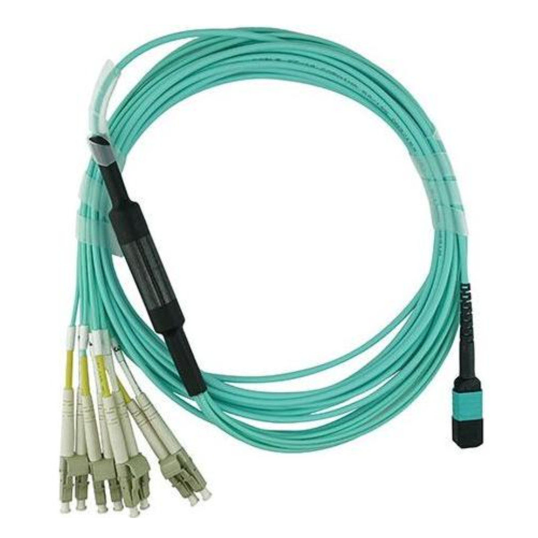 Dell CBL-MTP12-4LC-OM4-3M Optical Breakout Cable OM4 – MTP – 4x LC Duplex (CBL-M