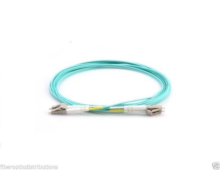 3m LC-LC Duplex 50/125 Multimode 10 Gb Fiber Patch Cables Aqua om3 (QTY-3)- 0761